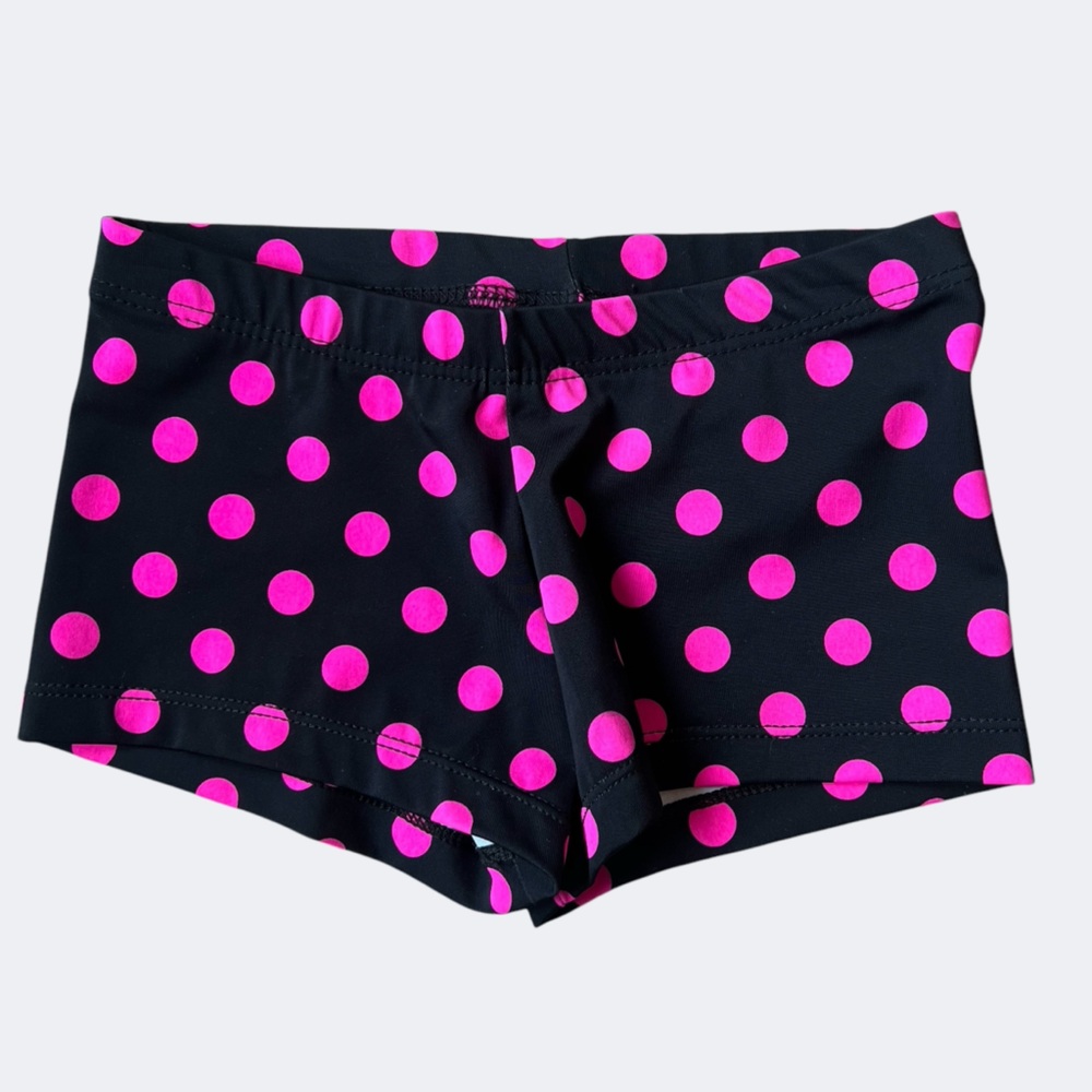 Balera Dancewear Polka Dot Shorts Child Medium (10-12)